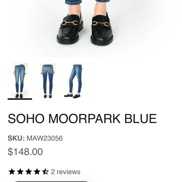 Fidelity Denim Womens High Slim Ankle Soho Moorpark Blue | NEW/NWT!! 👖♥️ - Picture 3 of 5